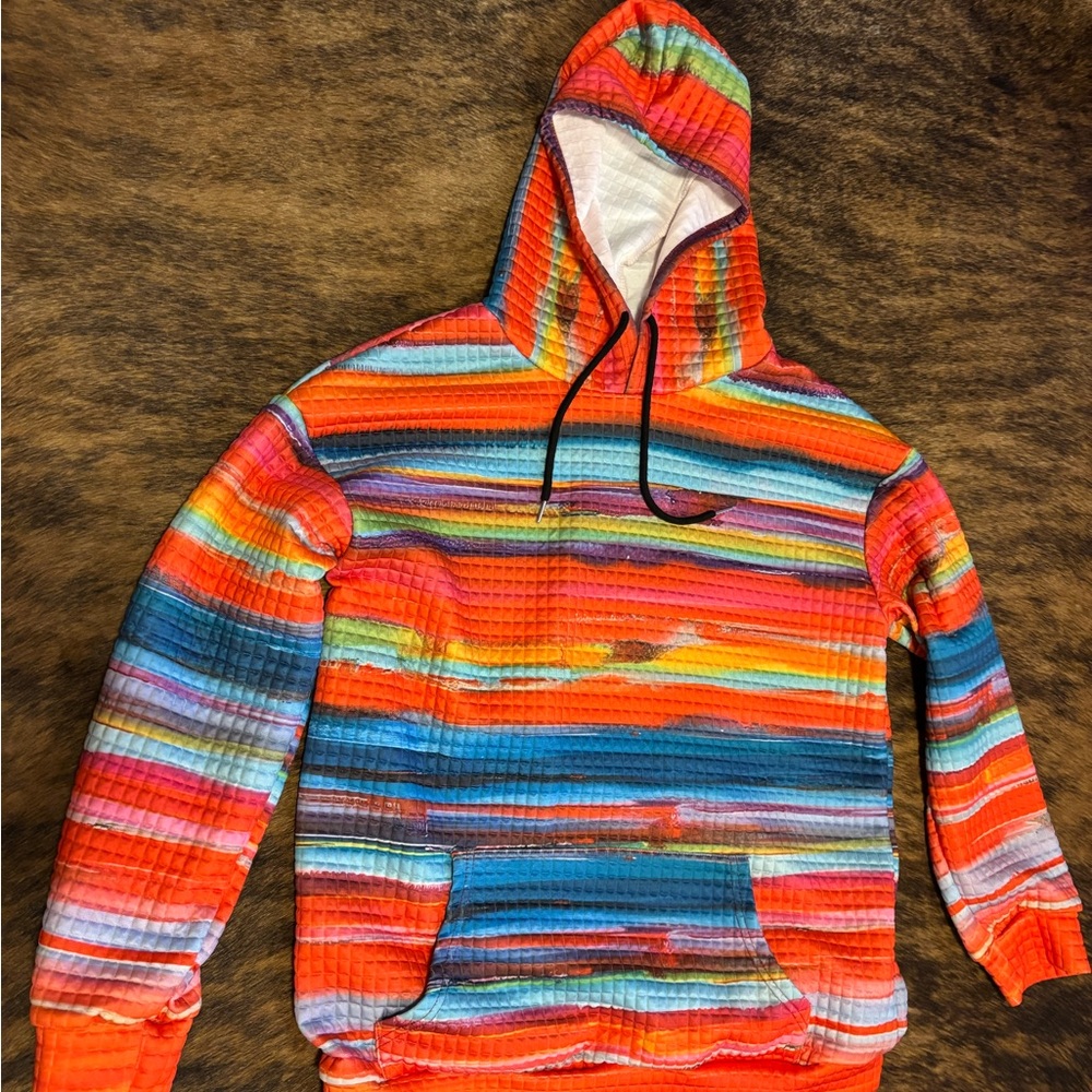 Colorful Striped Women's Hoodie